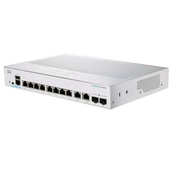 CISCO Switch 8 port, PoE - CBS350-8FP-E-2G-EU (SG350-10MP-K9-EU utódja)
(CBS350-8FP-E-2G-EU)