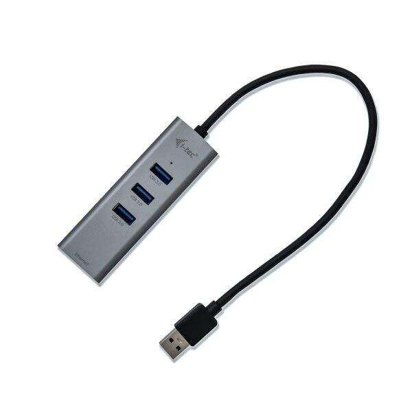 i-tec USB 3.0 Metal 3 port HUB Gigabit Ethernet (U3METALG3HUB)