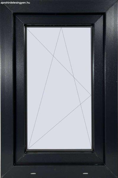 60×90 cm antracit színű bukó-nyíló ablak