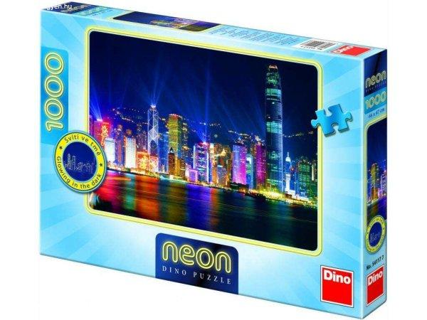 Dino Puzzle 1000 db fluoreszkáló-Hong Kong
