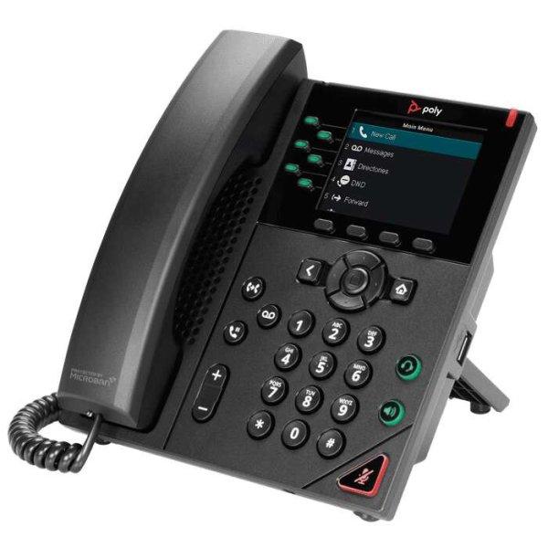 HP Poly VVX 350 Business VoIP Telefon - Fekete