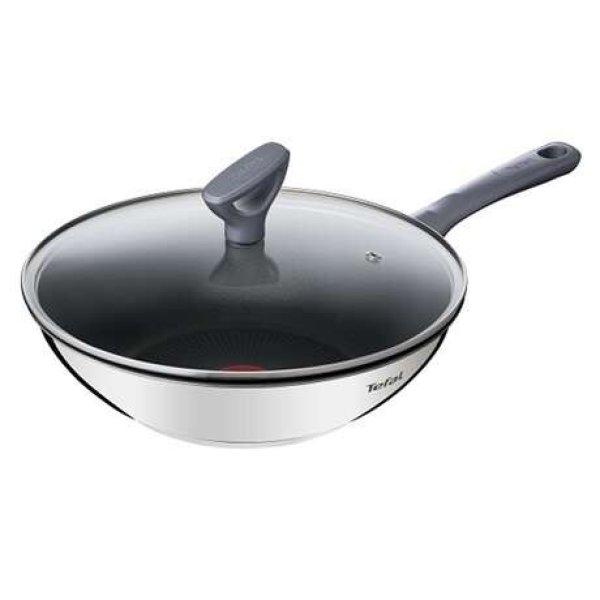 Tefal Serpenyő wok + fedő  28 cm daily cook G7309955