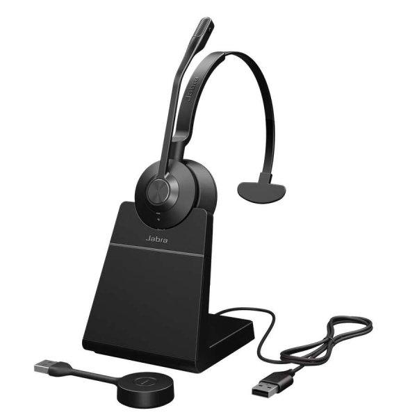 Jabra Engage 55 (Mono, UC, USB-A, Töltőállvánnyal) Headset - Fekete