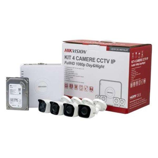 HIKVISION KIT 4 Bullet IP 2MP kamerák + 4 csatornás NVR, 1TB HDD - HIKVISION
NK42N0H-1T(SG)