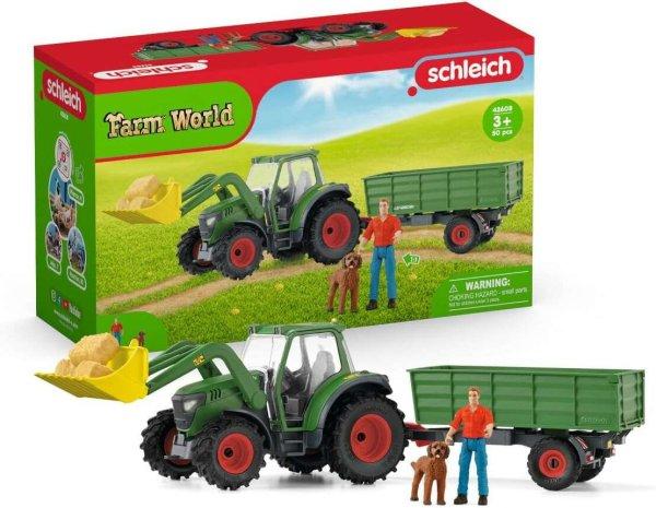 Schleich Farm World Traktor utánfutóval 42608