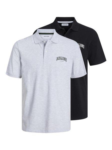 Jack&Jones 2 PACK - férfi póló JJEJOSH Standard Fit 12257011
Black/White Melange L