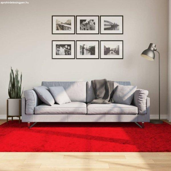 HUARTE piros rövid szálú puha és mosható szőnyeg 160 x 230 cm