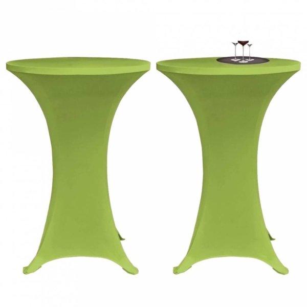 2 db 80 cm-es sztreccs asztalterítő zöld
