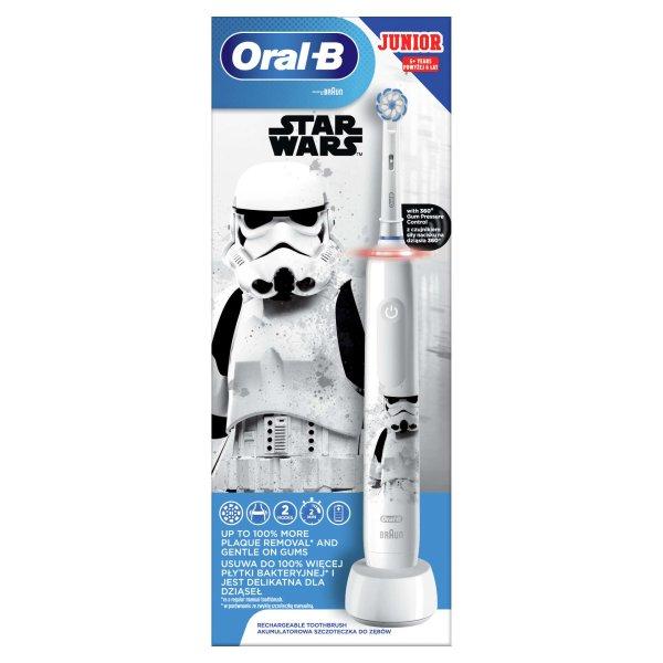 Oral-B PRO 3 Junior Elektromos fogkefe Sensi fejjel, Star Wars