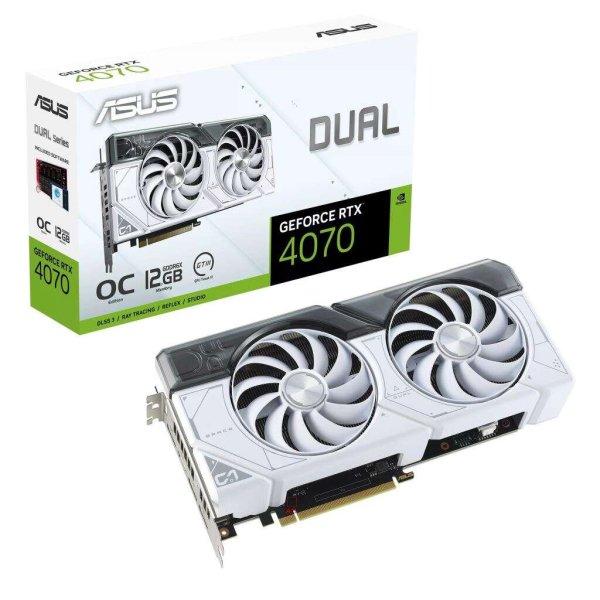 ASUS GeForce RTX 4070 12GB Dual OC White Edition videokártya
(DUAL-RTX4070-O12G-WHITE) (DUAL-RTX4070-O12G-WHITE)