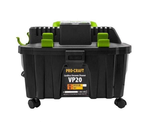 VP20 Procraft vezeték nélküli ipari porszívó, 200W, 4 kg