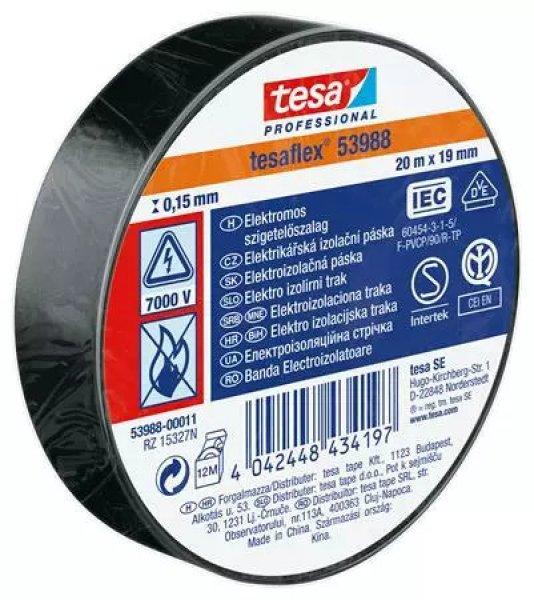 Szigetelőszalag 19 mm x 20 m 53948 / 53988, fekete
