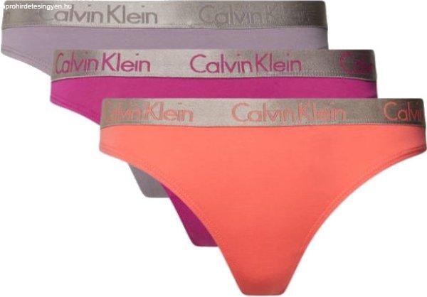 Calvin Klein 3 PACK - női tanga alsó QD3560E-I2L XL