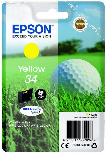 EPSON T3464 (Nr. 34) sárga EREDETI tintapatron (≈300 oldal)