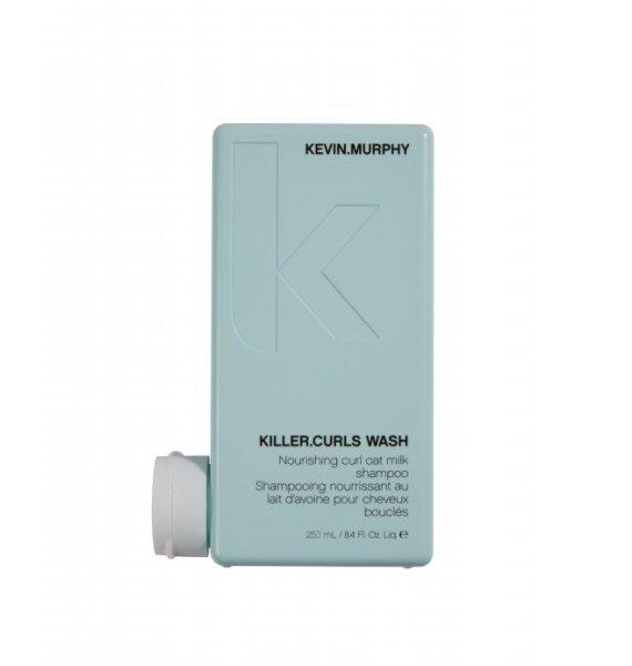Kevin Murphy Tápláló sampon göndör és
hullámos hajra Killer.Curls Wash (Nourishing Curl Oat Milk Shampoo) 1000 ml
