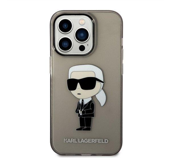 Karl Lagerfeld IML Ikonik NFT hátlap tok Apple iPhone 14 Pro Max, fekete
