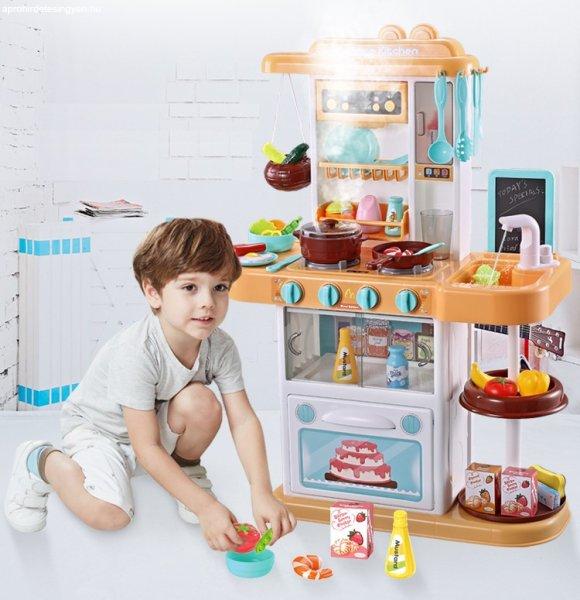 Mama Kiddies 43 részes 72 cm magas KitchenStar babakonyha szett narancs
színben