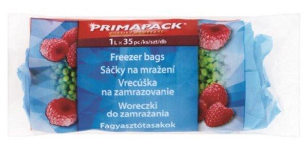 Vrecko Primapack, táskák, táskák, az élelmiszer befagyasztására, 1 liter