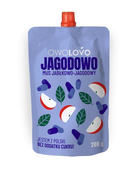Owolovo gyümölcspüré alma-kék áfonya 200 g