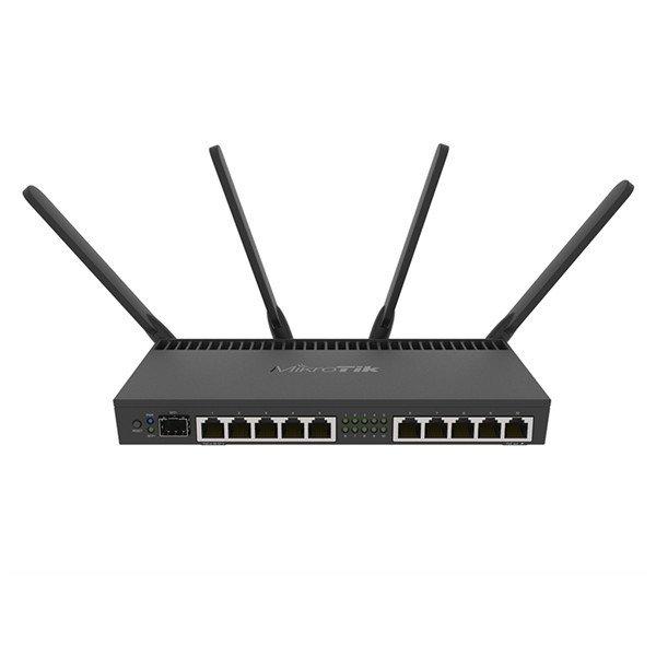 MIKROTIK Wireless Router DualBand 10x1000Mbps + 1x10Gbit SFP+, AC2000, Asztali -
RB4011IGS+5HACQ2HND-IN