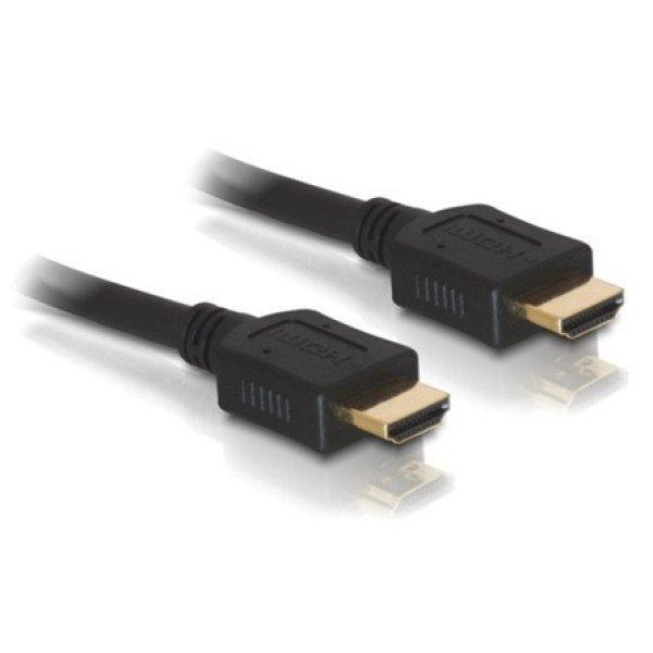 Delock HDMI 1.4 -> HDMI 1.4 M/M video kábel 1.8m fekete High Speed