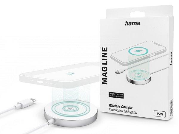 HAMA Qi MagSafe vezeték nélküli töltő állomás - 15W - HAMA Magline
Wireless Charger - fehér