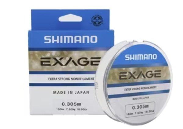 Shimano Mainline Exage 300m 0.205mm 3.4kg Steel grey monofil zsinór (EXG30020)