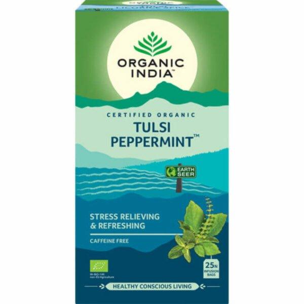 Tulsi PEPPERMINT, filteres bio tea, 25 filter - Organic India	