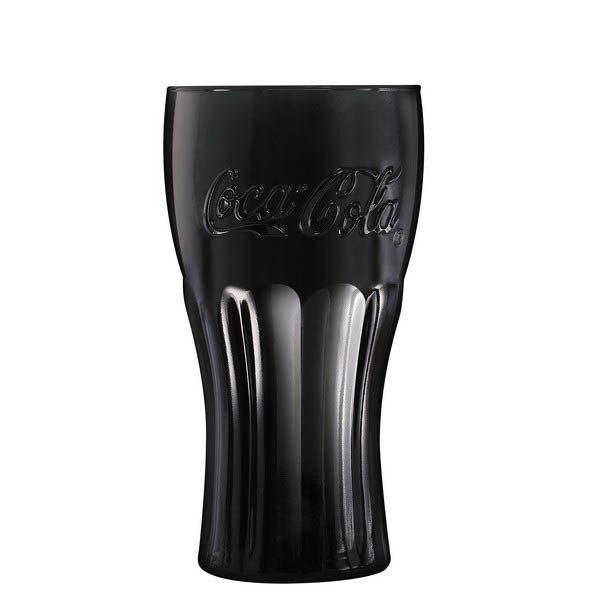 Coca-Cola fekete íves üveg pohár készlet 6 x 3,7 dl Ingyenes szállítással