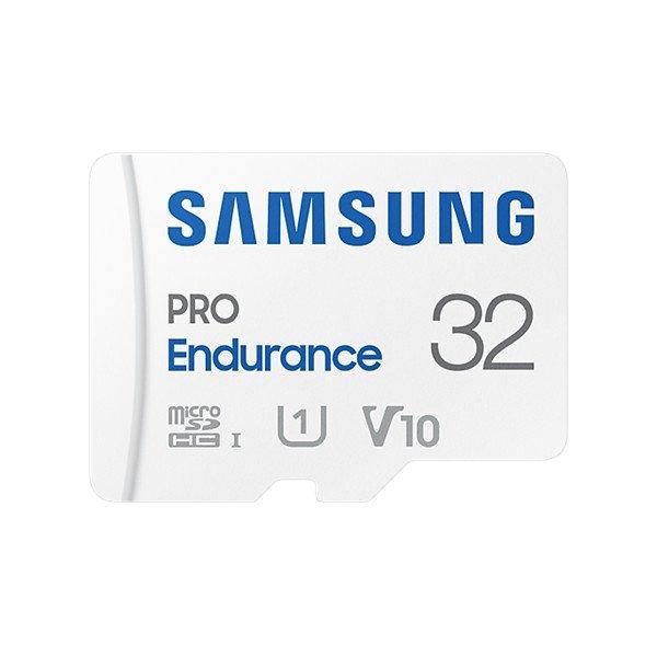 SAMSUNG Memóriakártya, PRO Endurance microSD kártya 32GB, CLASS 10, UHS-I
(SDR104), + SD Adapter, R100/W30