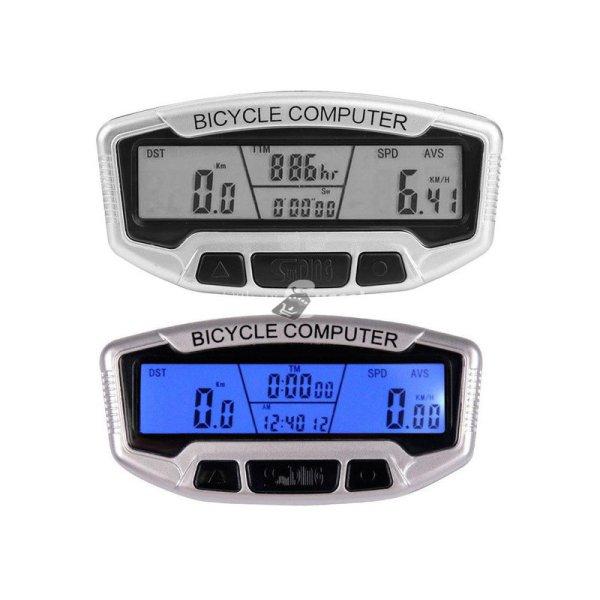 Vízálló LCD kerékpár számláló 28 funkcióval - kerékpár.
