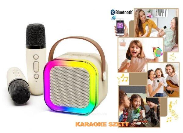 Hordozható vezeték nélküli Bluetooth karaoke hangszóró 2 mikrofonnal 
M0358