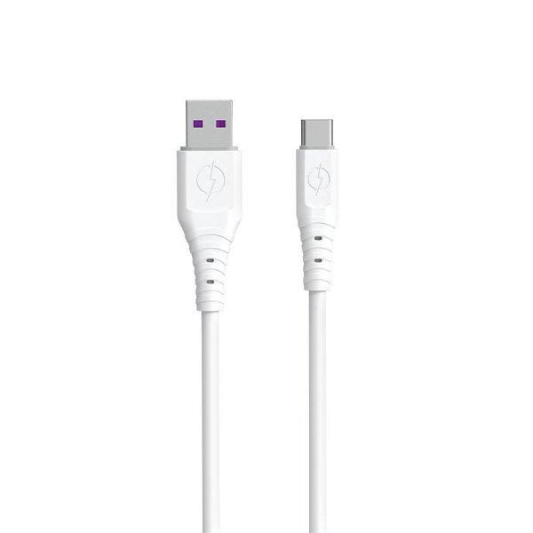 Dudao kábel USB - USB type-c 6A kábel 1 m fehér (TGL3T)