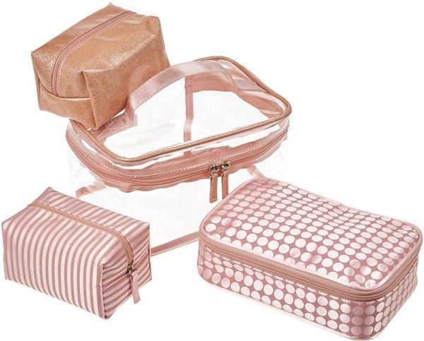 Verde Kozmetikai táska készlet 07-313 pink