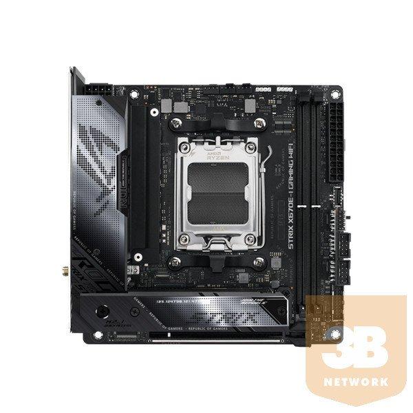 Asus Alaplap - AMD ROG STRIX X670E-I GAMING WIFI AM5 (X670, ITX, 2xDDR5
6400+MHz, LAN, 2xSATA3, 2x M.2, HDMI)