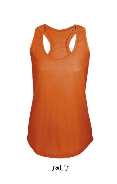 Női ujjatlan sporthátú trikó, SOL'S SO00579, Burnt Orange-XS