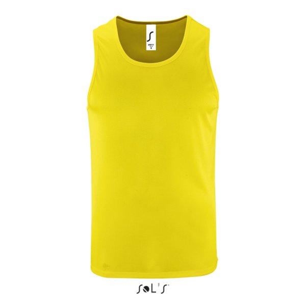 Férfi ujjatlan sport trikó, SOL'S SO02073, Neon Yellow-L