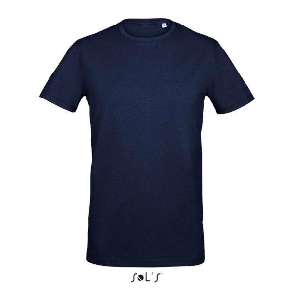 Férfi MILLENIUM sztreccs póló, kereknyakú rövid ujjú, SOL'S SO02945,
French Navy-XL