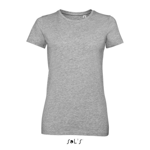Női MILLENIUM kereknyakú rövid ujjú sztreccs póló, SOL'S SO02946,
Grey Melange-2XL