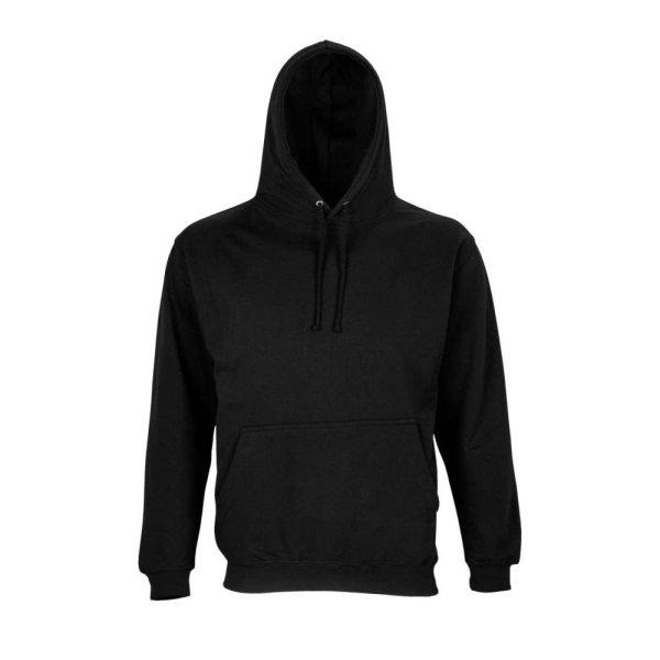 Uniszex kapucnis pulóver, SOL'S SO03815, Black-3XL