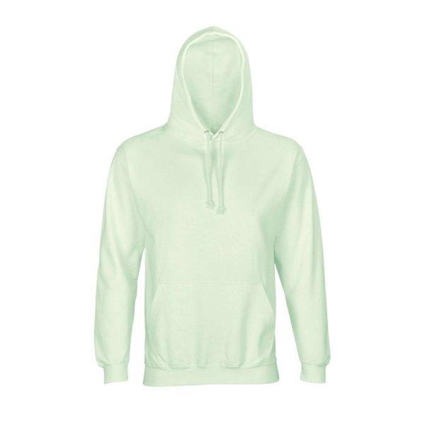 Uniszex kapucnis pulóver, SOL'S SO03815, Creamy Green-XL