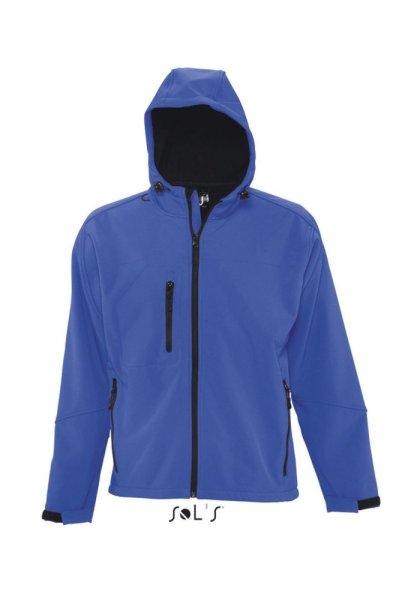 Férfi REPLAY kapucnis cipzáras softshell dzseki, SOL'S SO46602, Royal
Blue-M