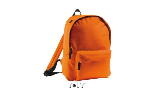 Gyerek RIDER hátizsák elől cipzáras zsebbel, SOL'S SO70101, Orange-U