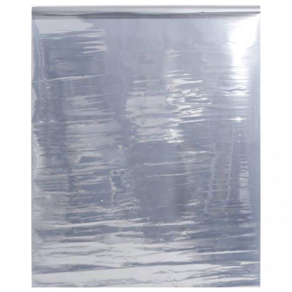Ezüst PVC tükröző statikus napsugárzás elleni fólia 90 x 500 cm