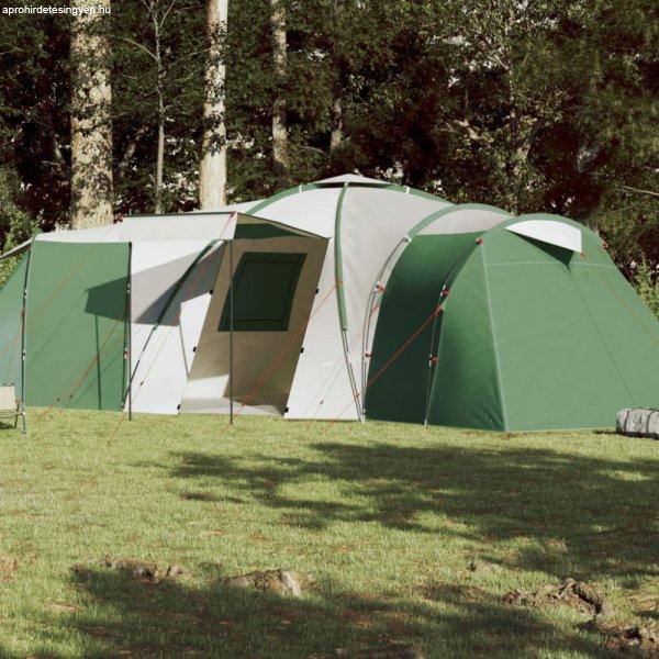 12 személyes zöld vízálló kupolás családi sátor