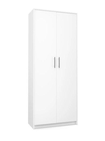Gardróbszekrény / polcos szekrény - Holzmeister 74 x 180 cm (fehér)