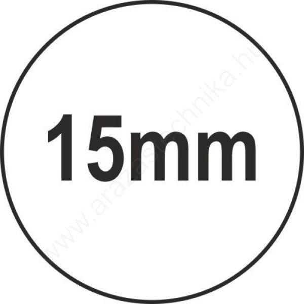 15mm körcímke TT (3x500db/25) - FEHÉR