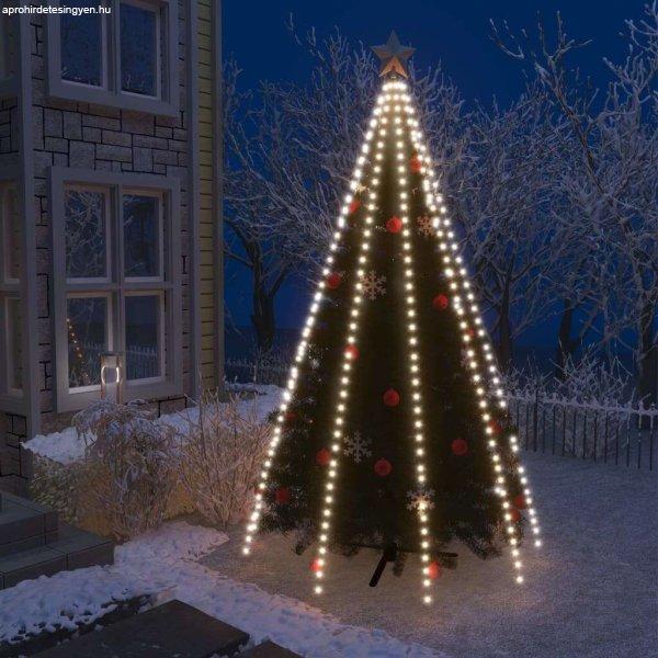 Karácsonyfa-fényfüzér 400 hideg fehér led-del 400 cm
