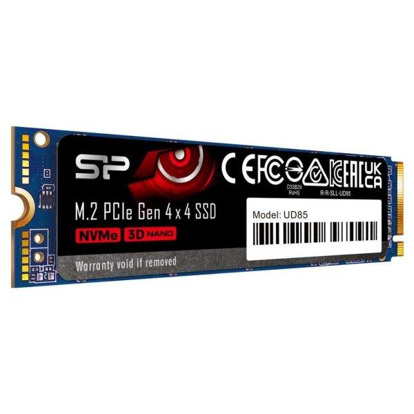 Silicon Power SSD - 1TB UD85 (r:3600MB/s; w:2800 MB/s, NVMe 1.4 támogatás, M.2
PCIe Gen 4x4)