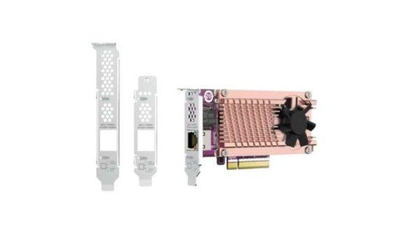 Qnap QM2-2P10G1TB Dual M.2 2280 PCIe SSD + 10GbE bővítőkártya